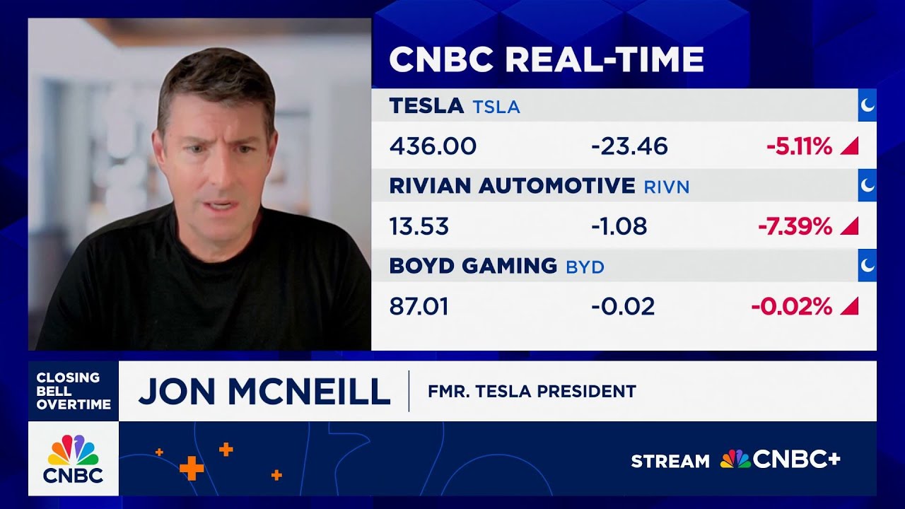 U.S. EV market can grow without subsidies, says former Tesla President Jon McNeill