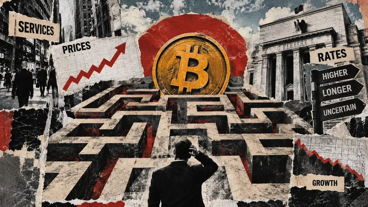 US services price gauge hits a four-year high, clouding Bitcoin's rate-relief outlook