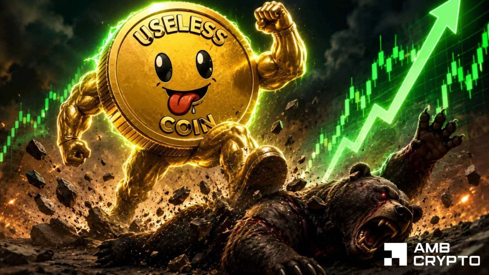 Useless Coin outpaces OG memecoins with 5K new holders and a 36% rally