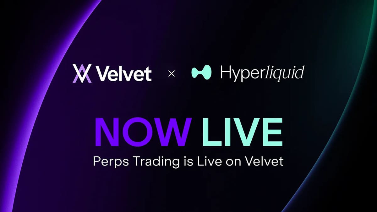 Velvet Integrates Hyperliquid to Bring Unified Perps, Spot, and Yield Trading to One Terminal