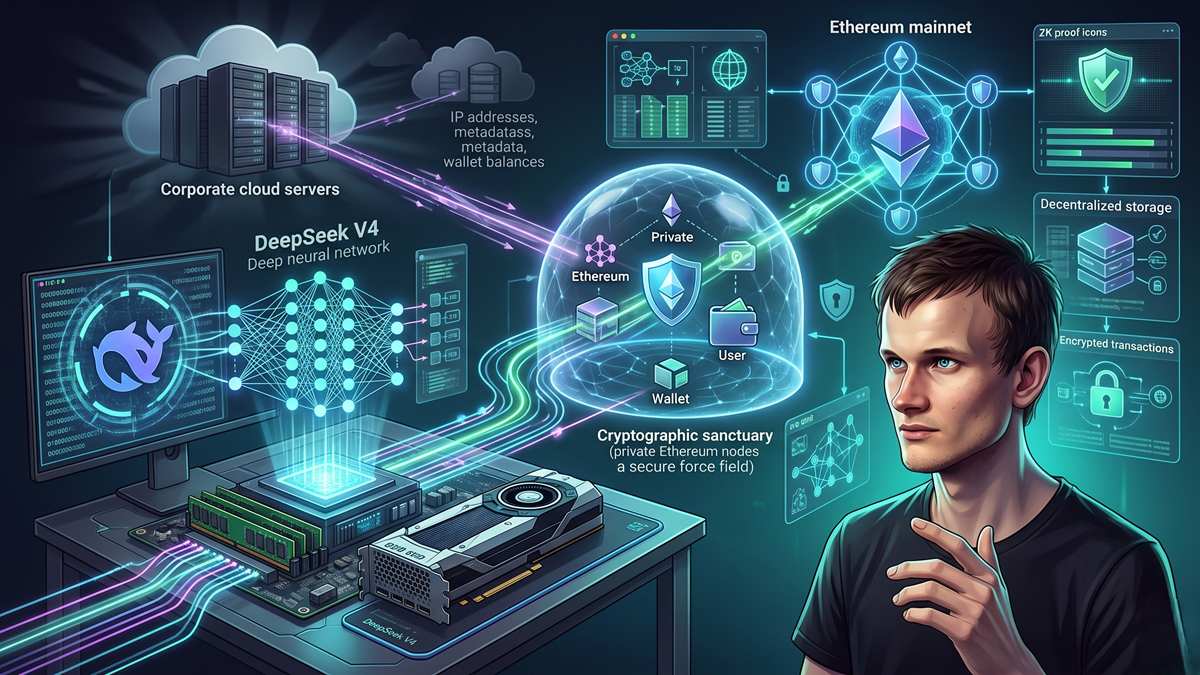Vitalik Buterin Connects DeepSeek V4 to Ethereum's Privacy Future