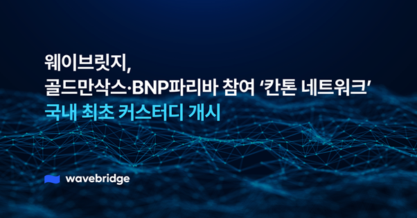 Wavbridge Launches South Korea's First Canton Network Custody Service for Institutions