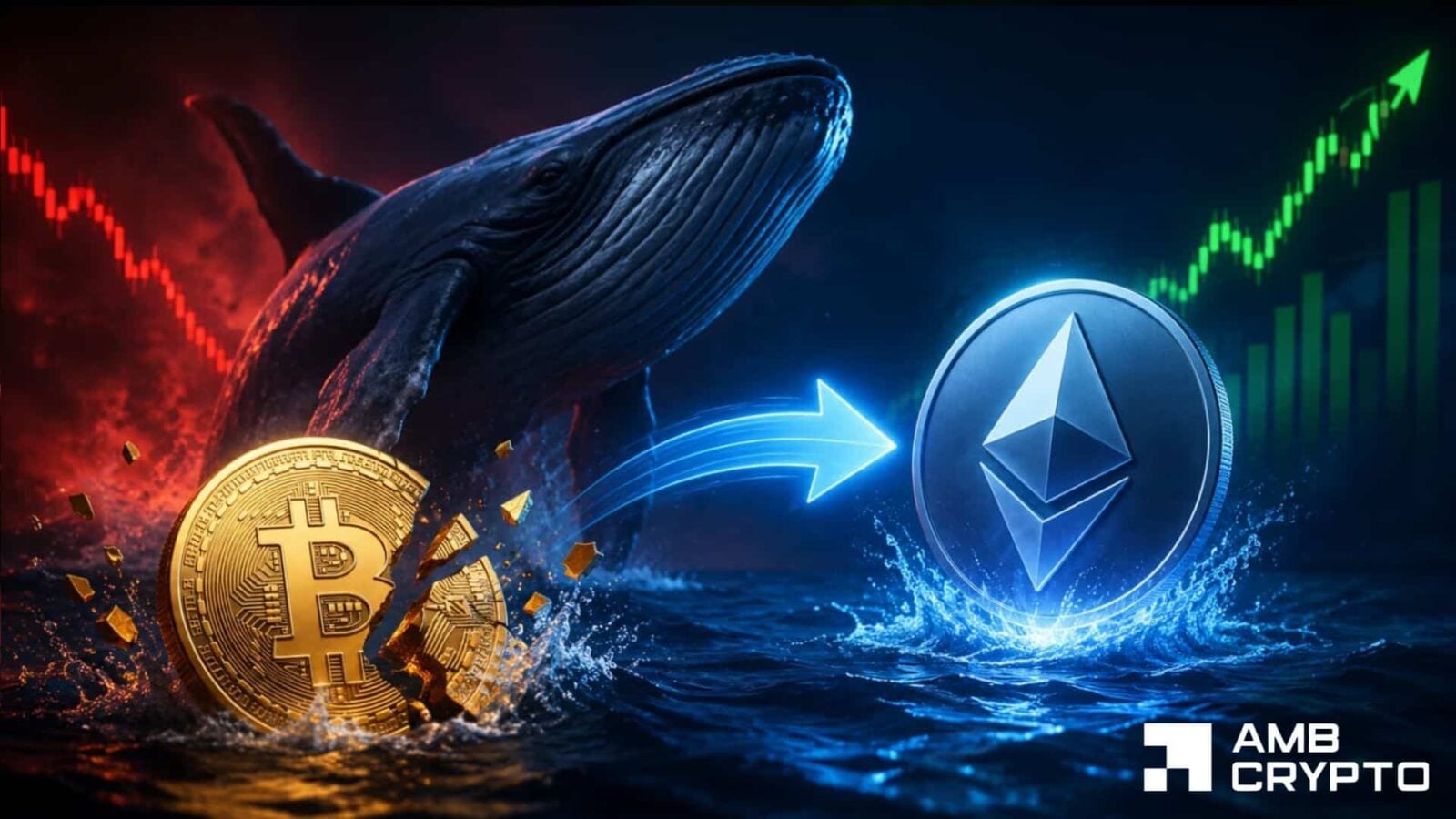 Whale dumps Bitcoin for $22M Ethereum long: Will the bet help ETH rise?