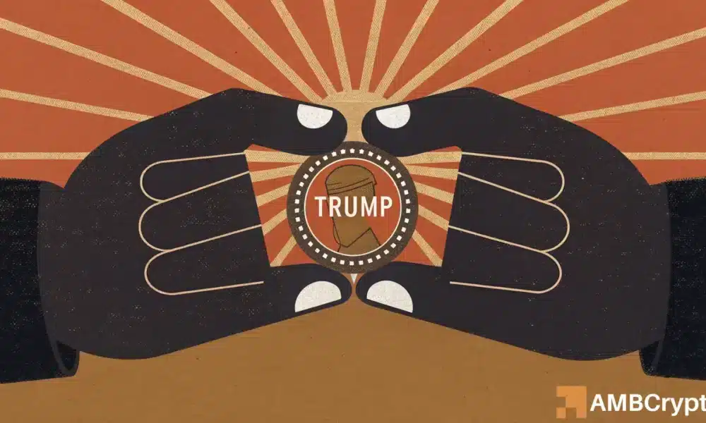 Why TRUMP token keeps falling despite $522M in trading volume