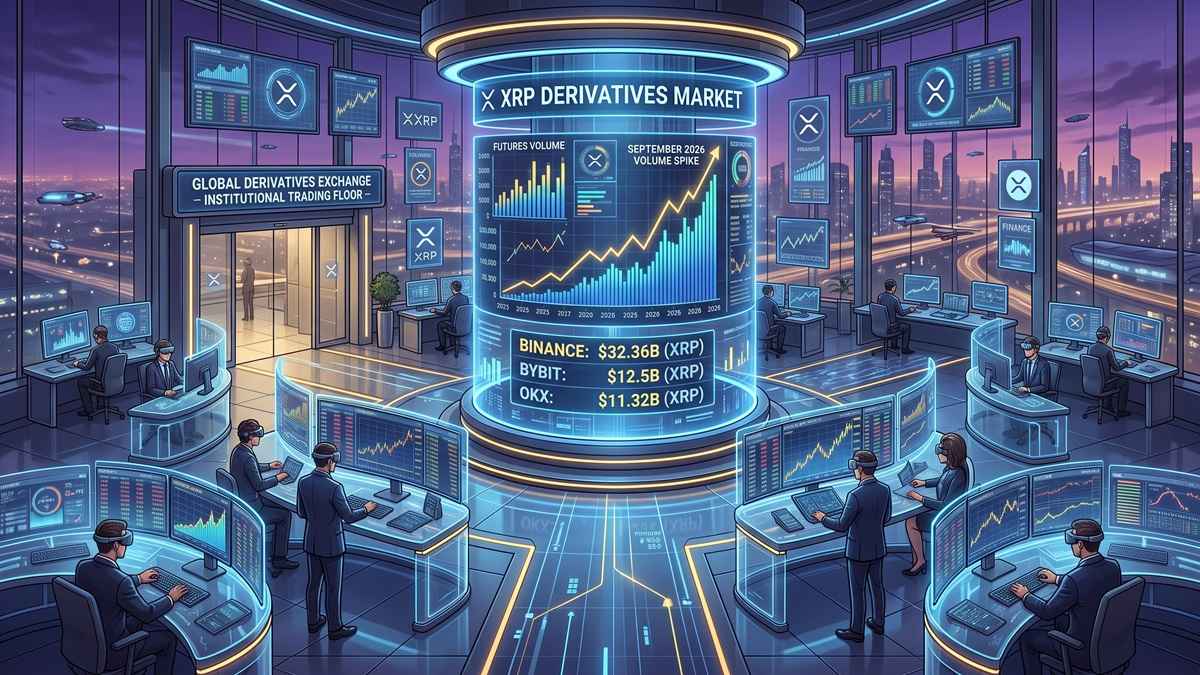 XRP Trading Momentum Builds as Futures Volume Surges and Binance Leads the Market
