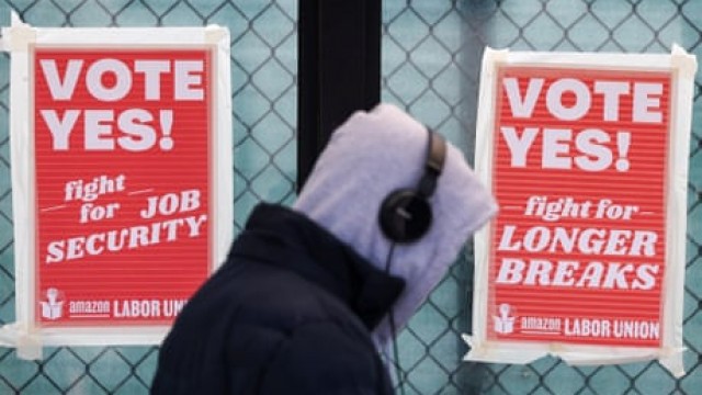 ‘You feel like you're in prison': workers claim Amazon's surveillance violates labor law